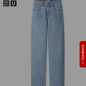 Uniqlo wide fit curved jeans
